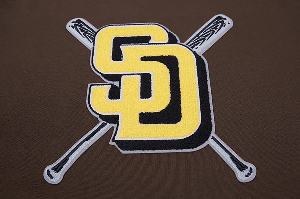MLB SAN DIEGO PADRES CHANDAIL À COL ROND MASHUP CÔTELÉ POUR FEMME (BRUN)