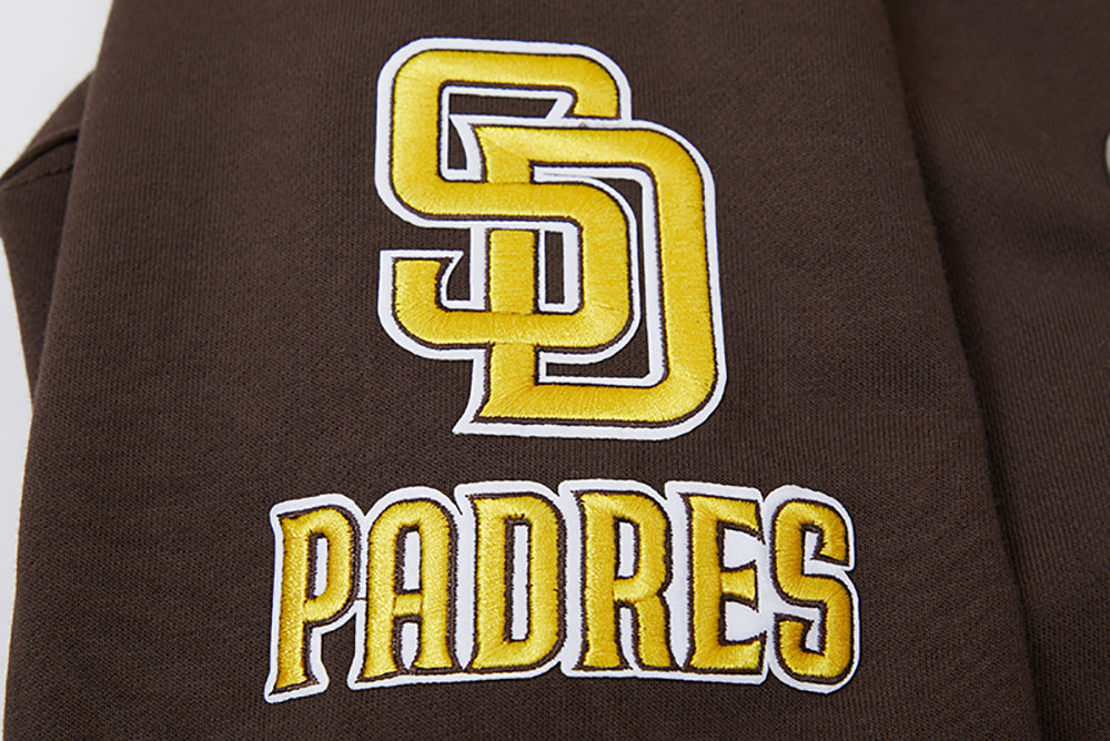 MLB SAN DIEGO PADRES CHANDAIL À COL ROND MASHUP CÔTELÉ POUR FEMME (BRUN)