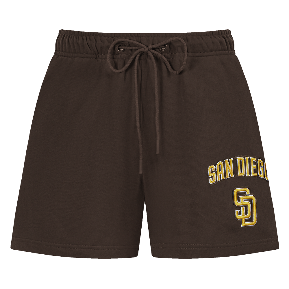 MLB SAN DIEGO PADRES CLASSIC WOMEN'S FLEECE SHORT (BROWN)