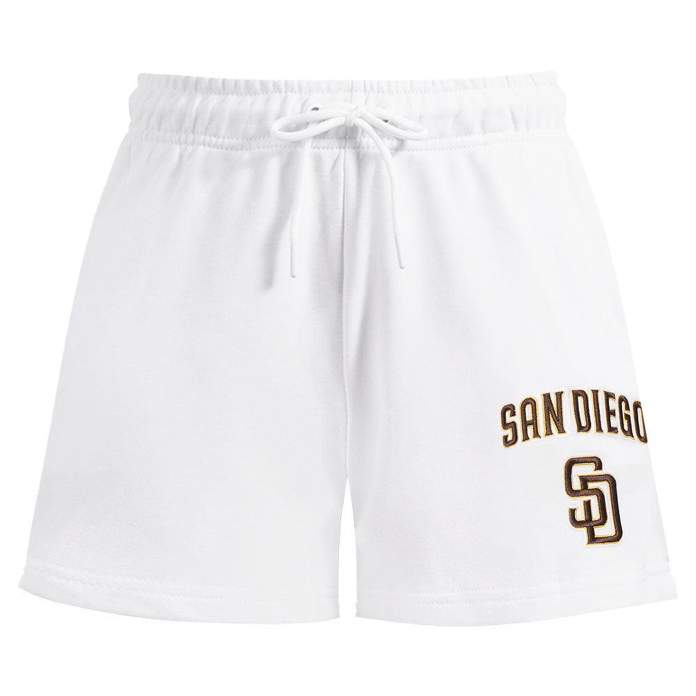 MLB SAN DIEGO PADRES CLASSIC WOMEN'S FLEECE SHORT (WHITE)