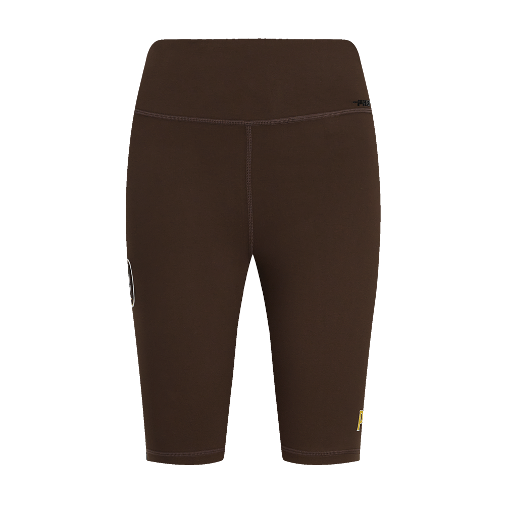 MLB SAN DIEGO PADRES CLASSIC WOMEN'S COTTON BIKE SHORT (BROWN)