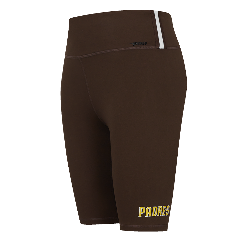 MLB SAN DIEGO PADRES CLASSIC WOMEN'S COTTON BIKE SHORT (BROWN)