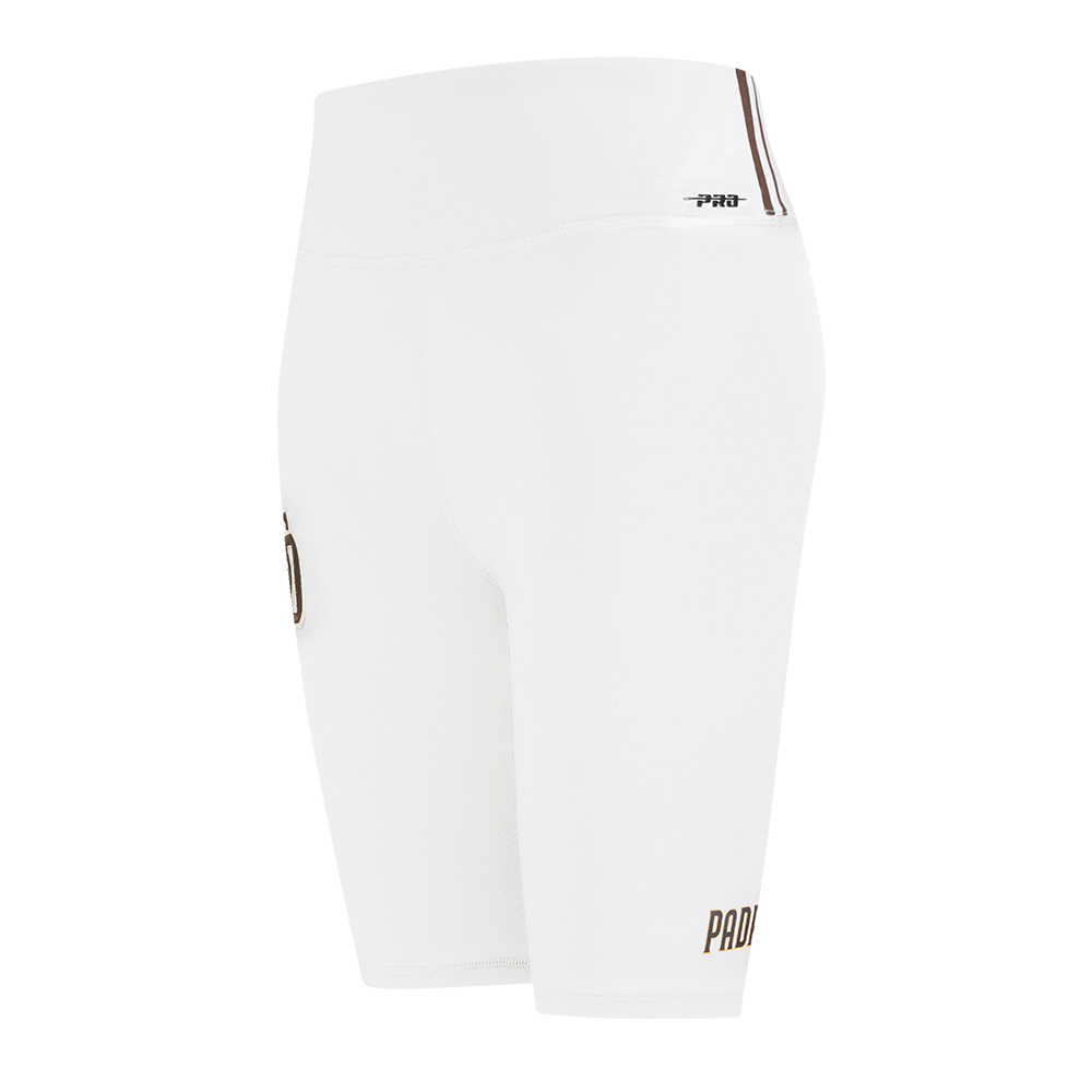 MLB SAN DIEGO PADRES CLASSIC WOMEN'S COTTON BIKE SHORT (WHITE)