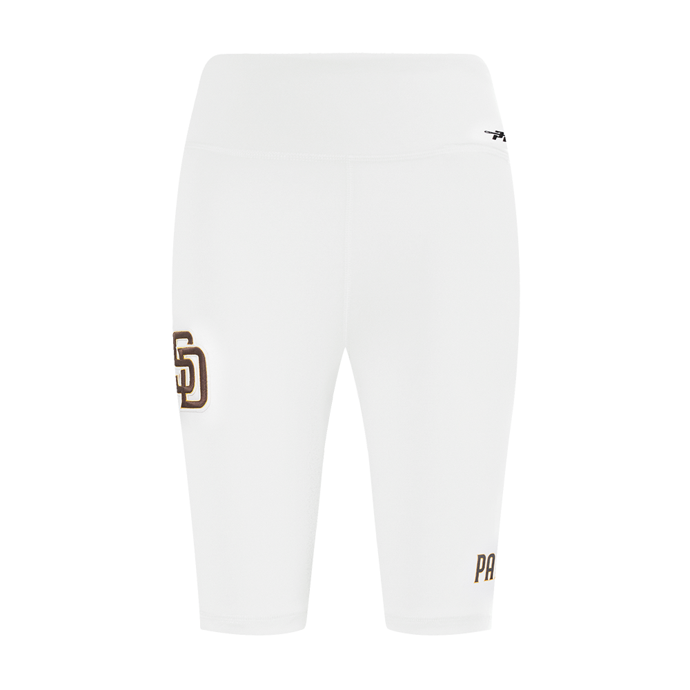 MLB SAN DIEGO PADRES CLASSIC WOMEN'S COTTON BIKE SHORT (WHITE)