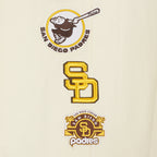 MLB SAN DIEGO PADRES RETRO CLASSIC PANTALON OUATÉ CÔTELÉ POUR FEMME (COQUILLE D'ŒUF/NOIR)