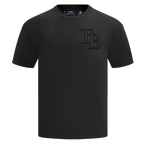 MLB TAMPA BAY RAYS NEUTRAL MEN'S  CJ DROP SHOULDER TOP (BLACK)