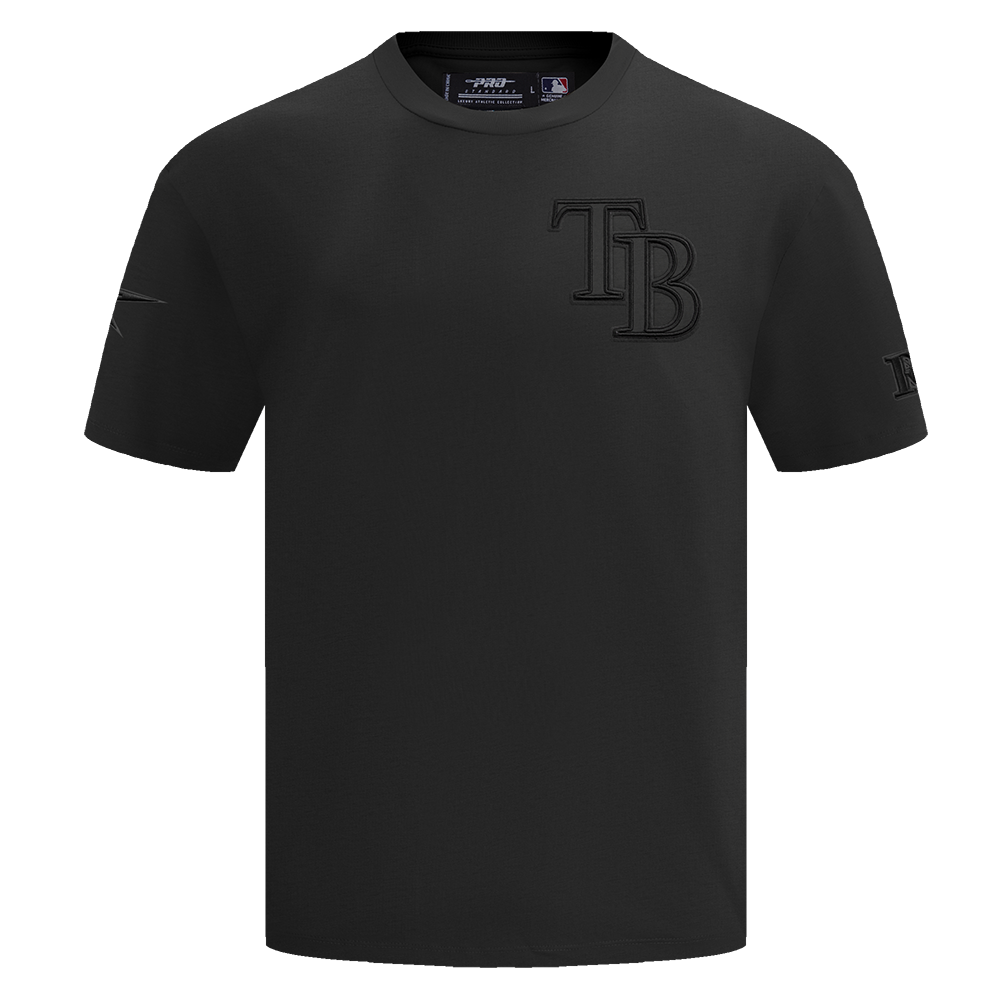MLB TAMPA BAY RAYS NEUTRAL MEN'S  CJ DROP SHOULDER TOP (BLACK)