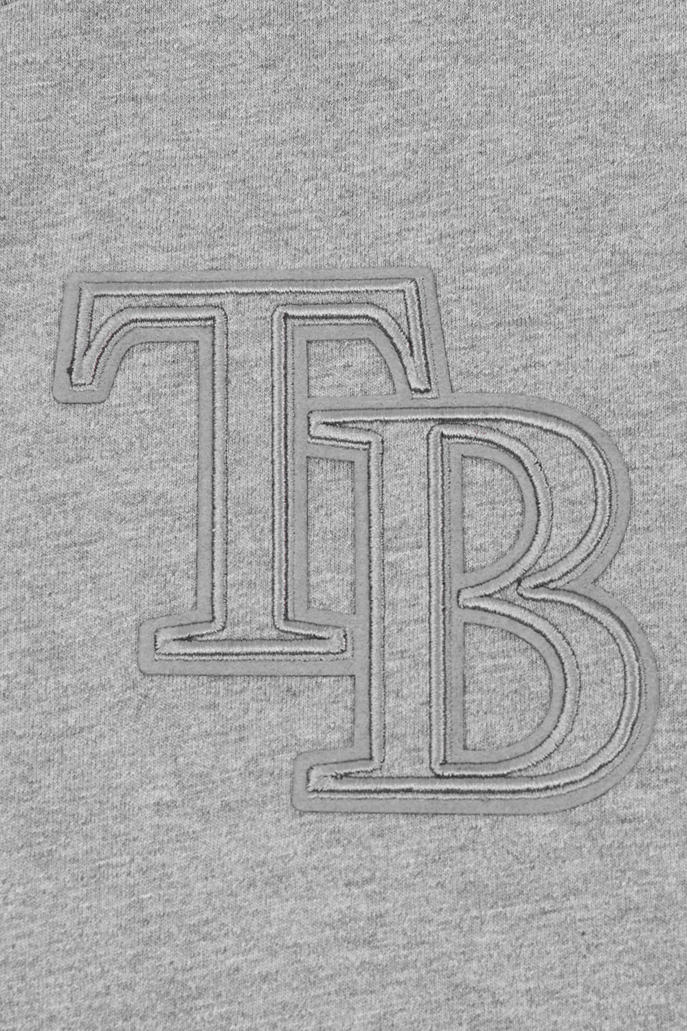 MLB TAMPA BAY RAYS NEUTRAL HAUT EN JERSEY DE COTON À ÉPAULES TOMBANTES POUR HOMME (GRIS CHINÉ FONCÉ)