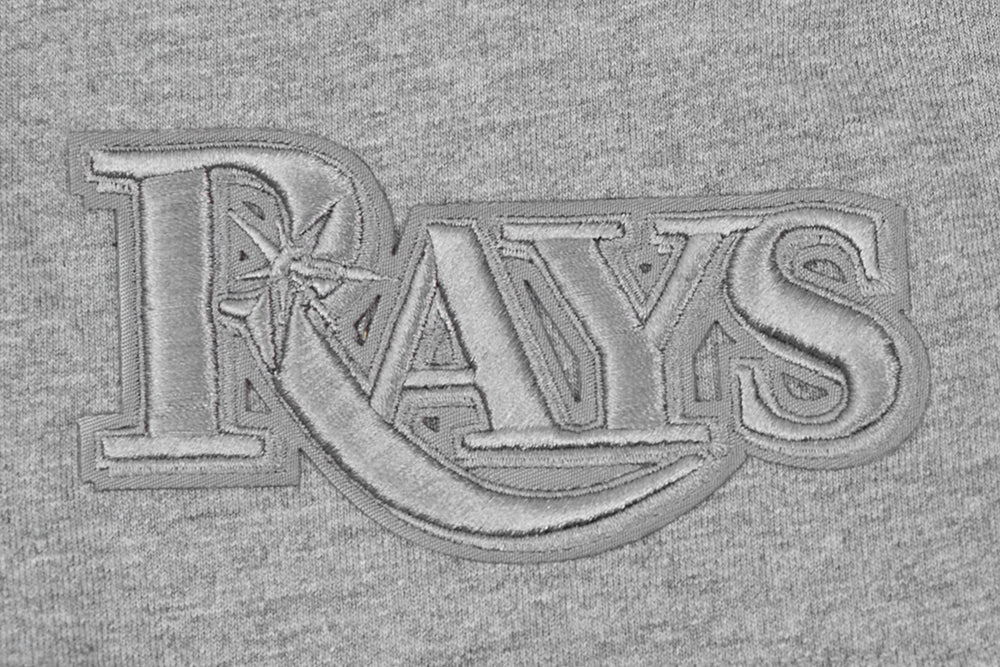 MLB TAMPA BAY RAYS NEUTRAL HAUT EN JERSEY DE COTON À ÉPAULES TOMBANTES POUR HOMME (GRIS CHINÉ FONCÉ)