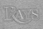 MLB TAMPA BAY RAYS NEUTRAL HAUT EN JERSEY DE COTON À ÉPAULES TOMBANTES POUR HOMME (GRIS CHINÉ FONCÉ)