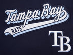 MLB TAMPA BAY RAYS SCRIPT TAIL HAUT EN JERSEY SIMPLE POUR HOMME (MARINE MINUIT)
