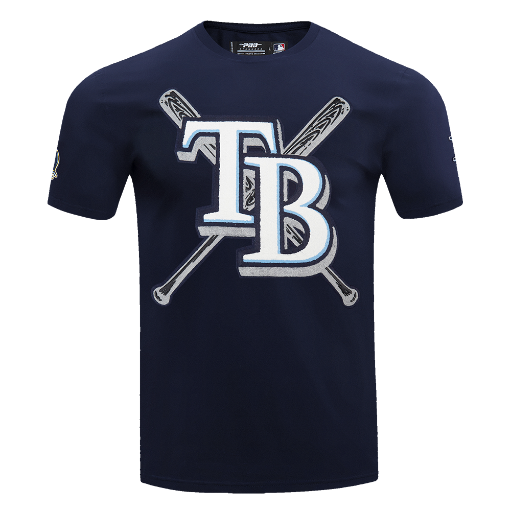 MLB TAMPA BAY RAYS MASH UP HAUT EN JERSEY SIMPLE POUR HOMME (MARINE MINUIT)