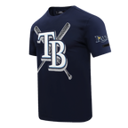 MLB TAMPA BAY RAYS MASH UP HAUT EN JERSEY SIMPLE POUR HOMME (MARINE MINUIT)