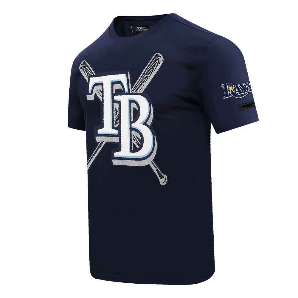 MLB TAMPA BAY RAYS MASH UP HAUT EN JERSEY SIMPLE POUR HOMME (MARINE MINUIT)