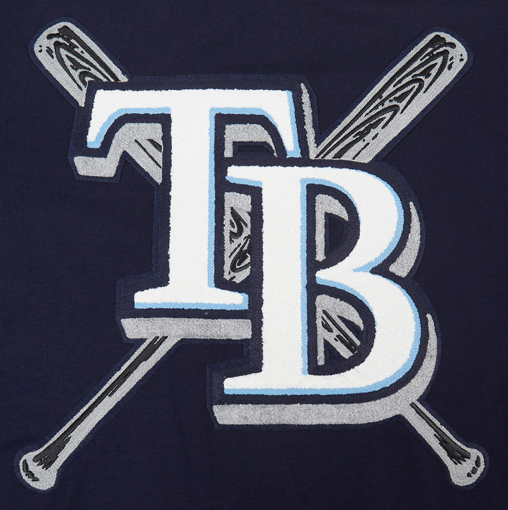 MLB TAMPA BAY RAYS MASH UP HAUT EN JERSEY SIMPLE POUR HOMME (MARINE MINUIT)