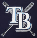 MLB TAMPA BAY RAYS MASH UP HAUT EN JERSEY SIMPLE POUR HOMME (MARINE MINUIT)