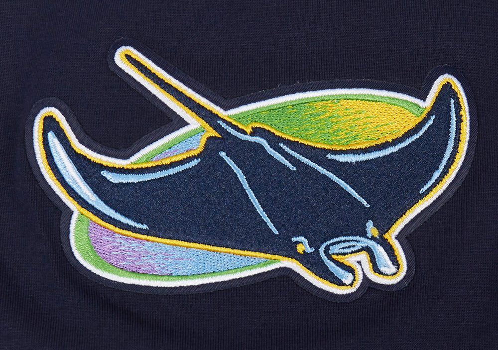MLB TAMPA BAY RAYS MASH UP HAUT EN JERSEY SIMPLE POUR HOMME (MARINE MINUIT)