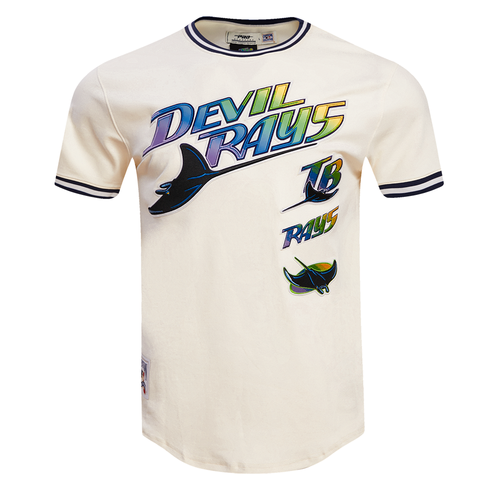 MLB TAMPA DEVIL RAYS RETRO CLASSIC MEN'S TOP (EGGSHELL/ MIDNIGHT NAVY)