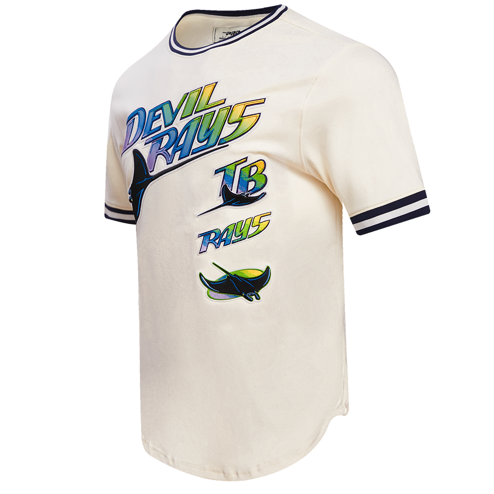 MLB TAMPA DEVIL RAYS RETRO CLASSIC MEN'S TOP (EGGSHELL/ MIDNIGHT NAVY)