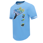 MLB RETRO CLASSIC HAUT TAMPA DEVIL RAYS POUR HOMME (BLEU UNIVERSITÉ)