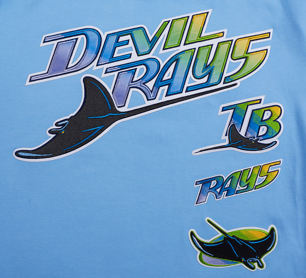MLB RETRO CLASSIC HAUT TAMPA DEVIL RAYS POUR HOMME (BLEU UNIVERSITÉ)