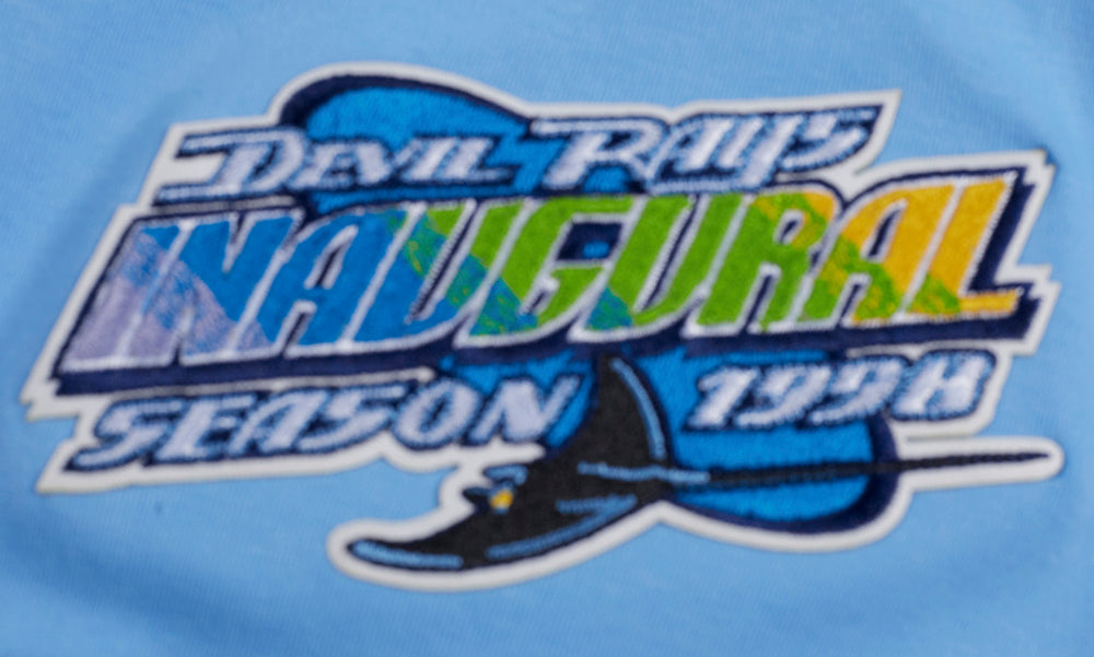 MLB RETRO CLASSIC HAUT TAMPA DEVIL RAYS POUR HOMME (BLEU UNIVERSITÉ)