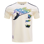 MLB TAMPA DEVIL RAYS RETRO CLASSIC MEN'S STRIPED TOP (EGGSHELL/ MIDNIGHT NAVY)