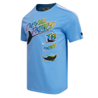 MLB RETRO CLASSIC HAUT À RAYURES DES TAMPA DEVIL RAYS POUR HOMME (BLEU UNIVERSITÉ)