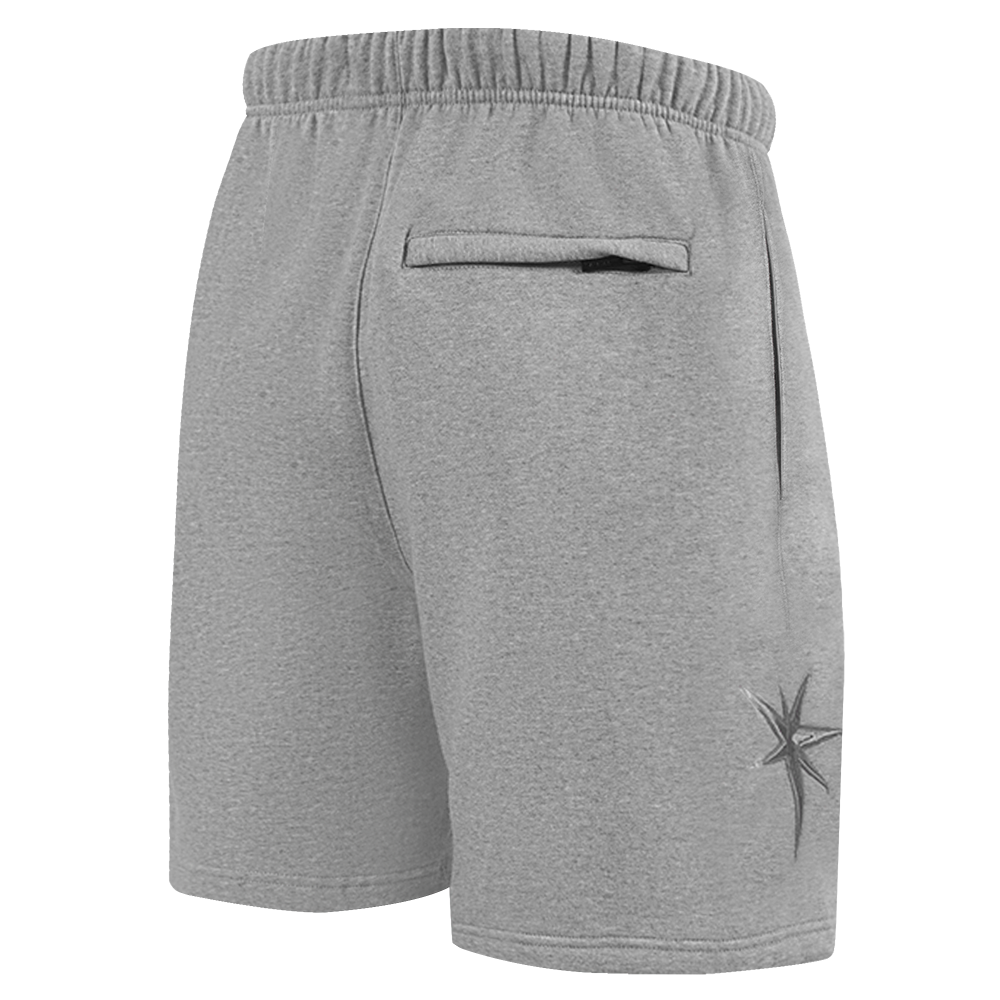 MLB TAMPA BAY RAYS NEUTRAL MEN'S  MEN'S FLC SHORT (DARK HEATHER GRAY)