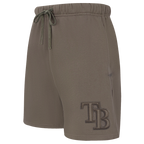 MLB TAMPA BAY RAYS NEUTRAL MEN'S  MEN'S FLC SHORT (DARK TAUPE)
