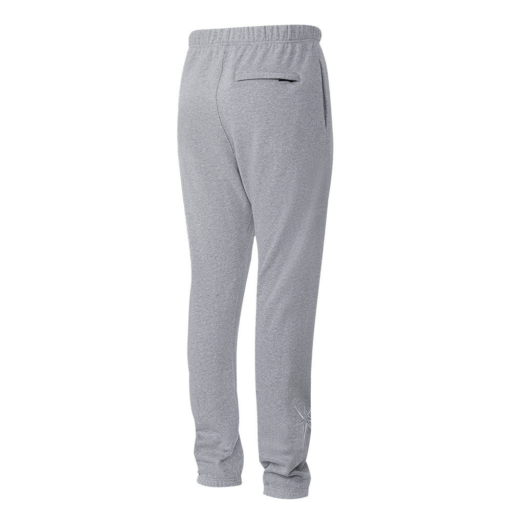 MLB TAMPA BAY RAYS NEUTRAL PANTALON OUATÉ EN MOLLETON POUR HOMME (GRIS CHINÉ FONCÉ)