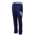 MLB TAMPA BAY RAYS SCRIPT TAIL PANTALON OUATÉ EN MOLLETON CÔTELÉ POUR HOMME (MARINE MINUIT)