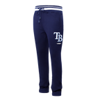 MLB TAMPA BAY RAYS SCRIPT TAIL PANTALON OUATÉ EN MOLLETON CÔTELÉ POUR HOMME (MARINE MINUIT)