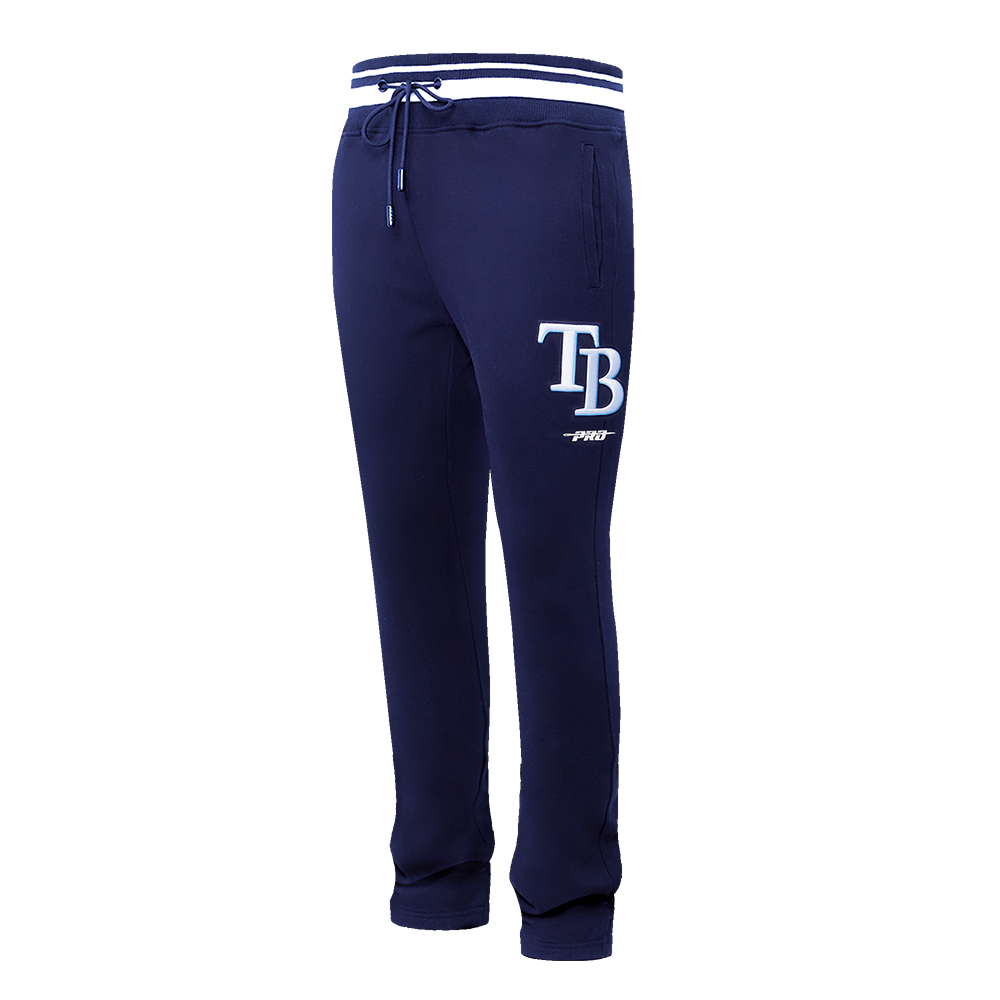MLB TAMPA BAY RAYS SCRIPT TAIL PANTALON OUATÉ EN MOLLETON CÔTELÉ POUR HOMME (MARINE MINUIT)