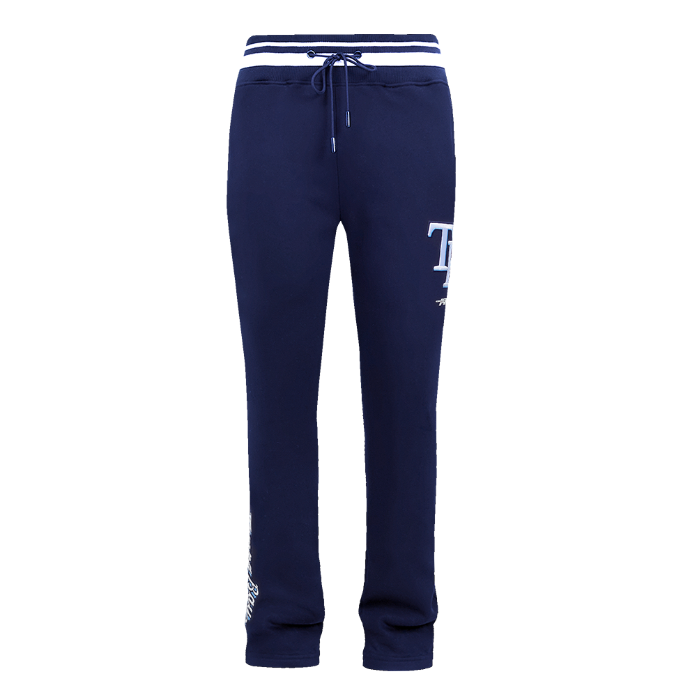 MLB TAMPA BAY RAYS SCRIPT TAIL PANTALON OUATÉ EN MOLLETON CÔTELÉ POUR HOMME (MARINE MINUIT)