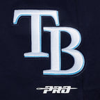 MLB TAMPA BAY RAYS SCRIPT TAIL PANTALON OUATÉ EN MOLLETON CÔTELÉ POUR HOMME (MARINE MINUIT)