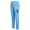 MLB TAMPA BAY RAYS SCRIPT TAIL PANTALON OUATÉ EN MOLLETON CÔTELÉ POUR HOMME (BLEU UNIVERSITÉ)