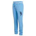 MLB TAMPA BAY RAYS SCRIPT TAIL PANTALON OUATÉ EN MOLLETON CÔTELÉ POUR HOMME (BLEU UNIVERSITÉ)