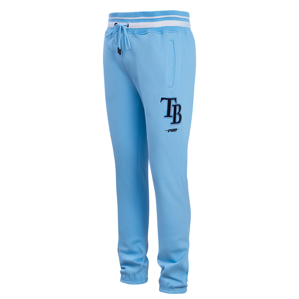 MLB TAMPA BAY RAYS SCRIPT TAIL PANTALON OUATÉ EN MOLLETON CÔTELÉ POUR HOMME (BLEU UNIVERSITÉ)