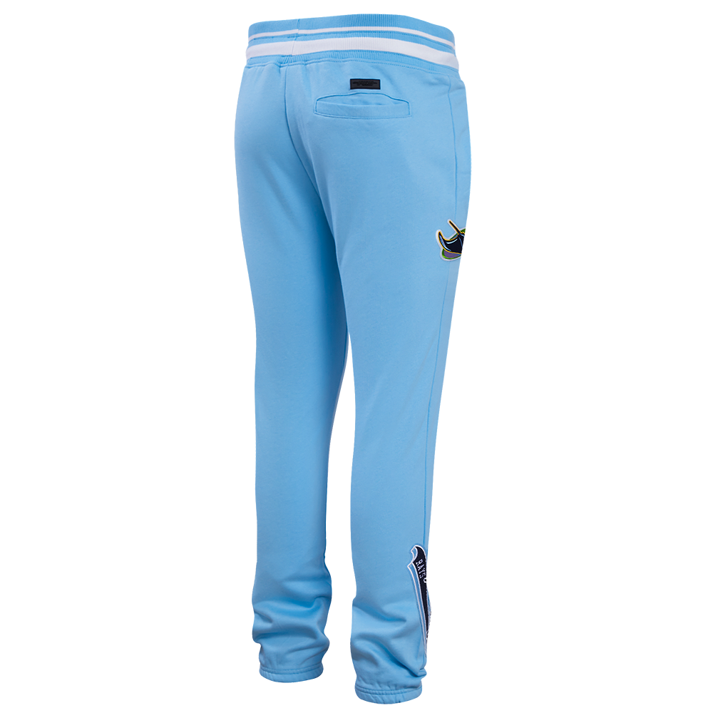 MLB TAMPA BAY RAYS SCRIPT TAIL PANTALON OUATÉ EN MOLLETON CÔTELÉ POUR HOMME (BLEU UNIVERSITÉ)
