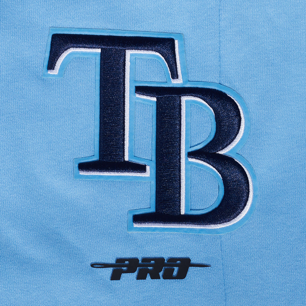 MLB TAMPA BAY RAYS SCRIPT TAIL PANTALON OUATÉ EN MOLLETON CÔTELÉ POUR HOMME (BLEU UNIVERSITÉ)