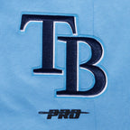 MLB TAMPA BAY RAYS SCRIPT TAIL PANTALON OUATÉ EN MOLLETON CÔTELÉ POUR HOMME (BLEU UNIVERSITÉ)