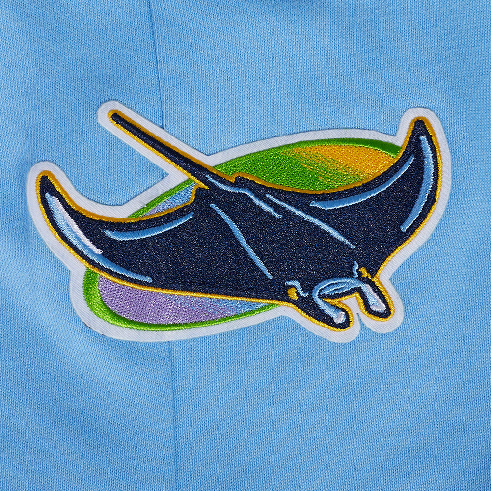 MLB TAMPA BAY RAYS SCRIPT TAIL PANTALON OUATÉ EN MOLLETON CÔTELÉ POUR HOMME (BLEU UNIVERSITÉ)