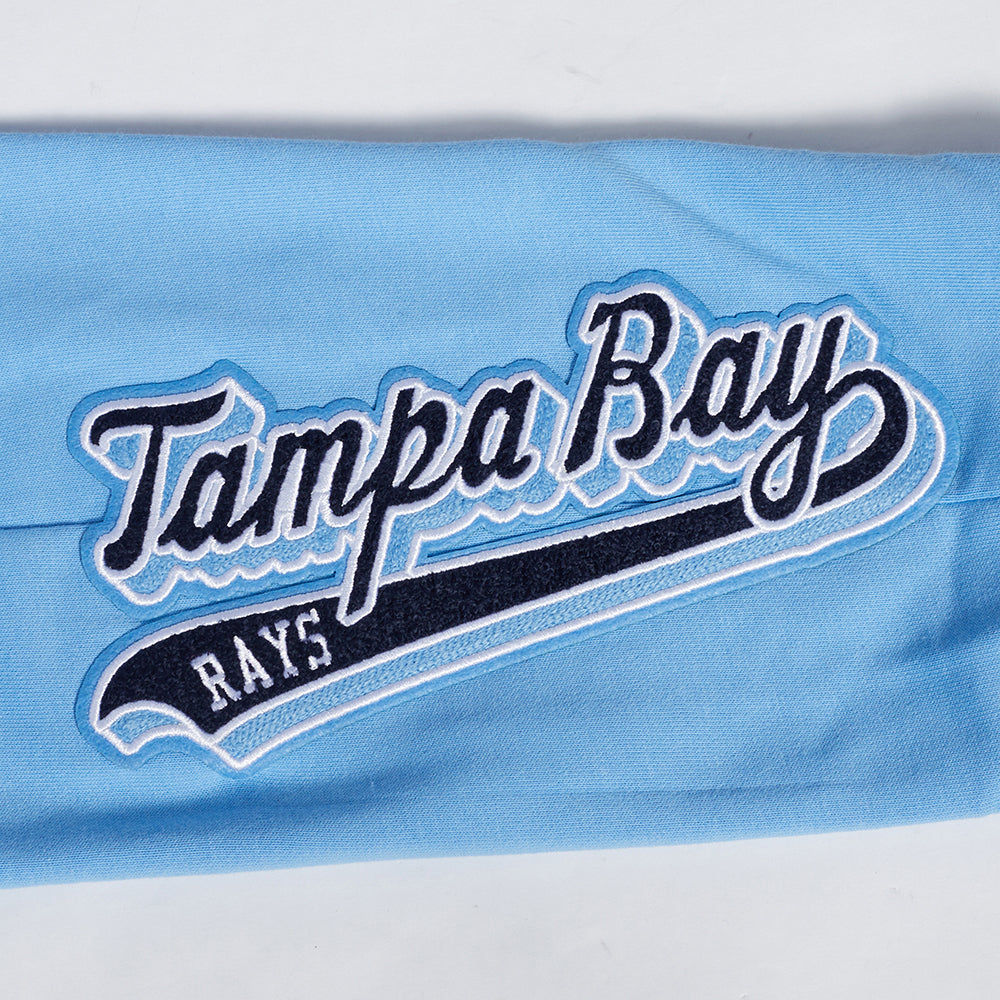 MLB TAMPA BAY RAYS SCRIPT TAIL PANTALON OUATÉ EN MOLLETON CÔTELÉ POUR HOMME (BLEU UNIVERSITÉ)