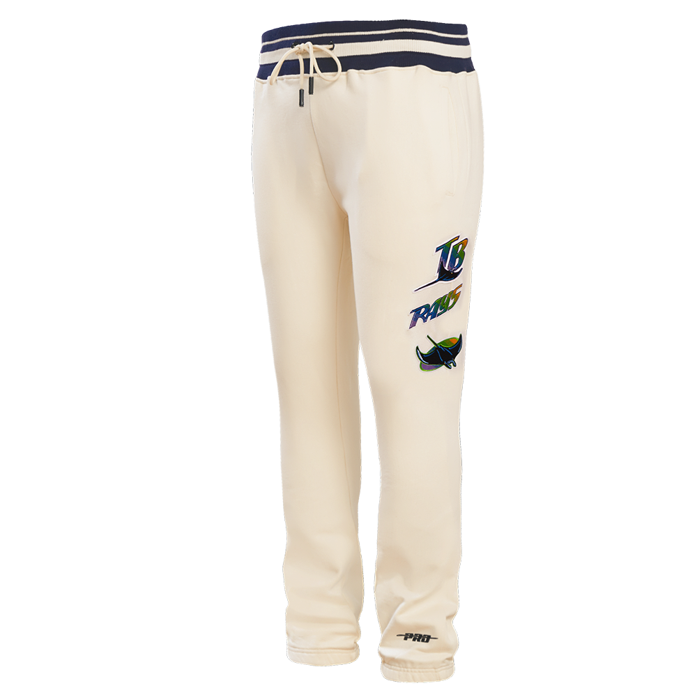 MLB TAMPA DEVIL RAYS RETRO CLASSIC MEN'S SWEATPANT (EGGSHELL/ MIDNIGHT NAVY)
