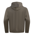 MLB TAMPA BAY RAYS NEUTRAL CHANDAIL À CAPUCHON EN MOLLETON À ÉPAULES TOMBANTES POUR HOMME (TAUPE FONCÉ)