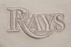 MLB TAMPA BAY RAYS NEUTRAL MEN'S  DROP SHOULDER FLC PO HOODIE (TAUPE)