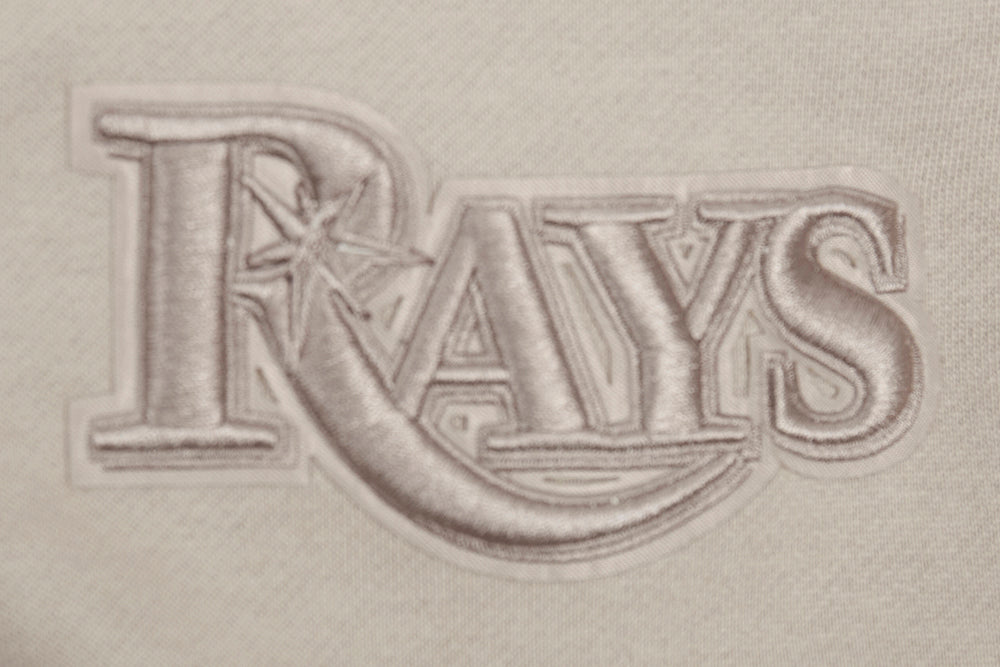 MLB TAMPA BAY RAYS NEUTRAL MEN'S  DROP SHOULDER FLC PO HOODIE (TAUPE)