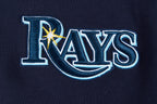 MLB TAMPA BAY RAYS SCRIPT TAIL MEN'S RIB FLC PO HOODIE (MIDNIGHT NAVY)