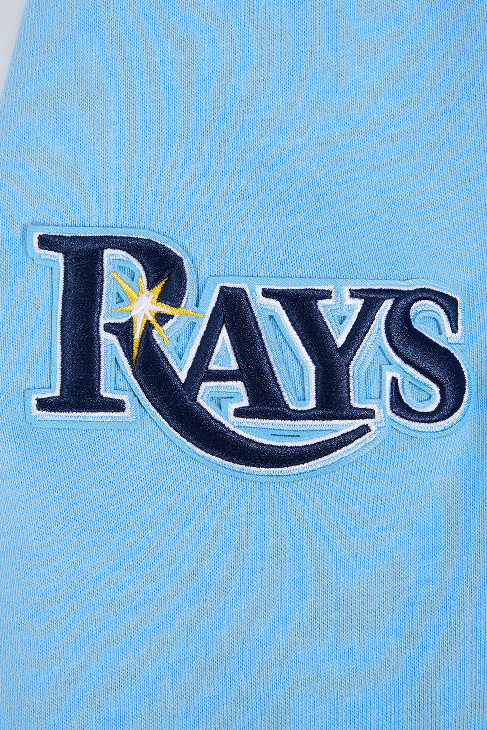 MLB TAMPA BAY RAYS SCRIPT TAIL CHANDAIL À CAPUCHON EN MOLLETON CÔTELÉ POUR HOMME (BLEU UNIVERSITÉ)